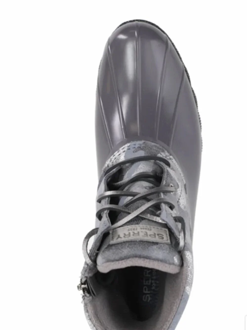 Sperrys Gray Camouflage Duck Boots